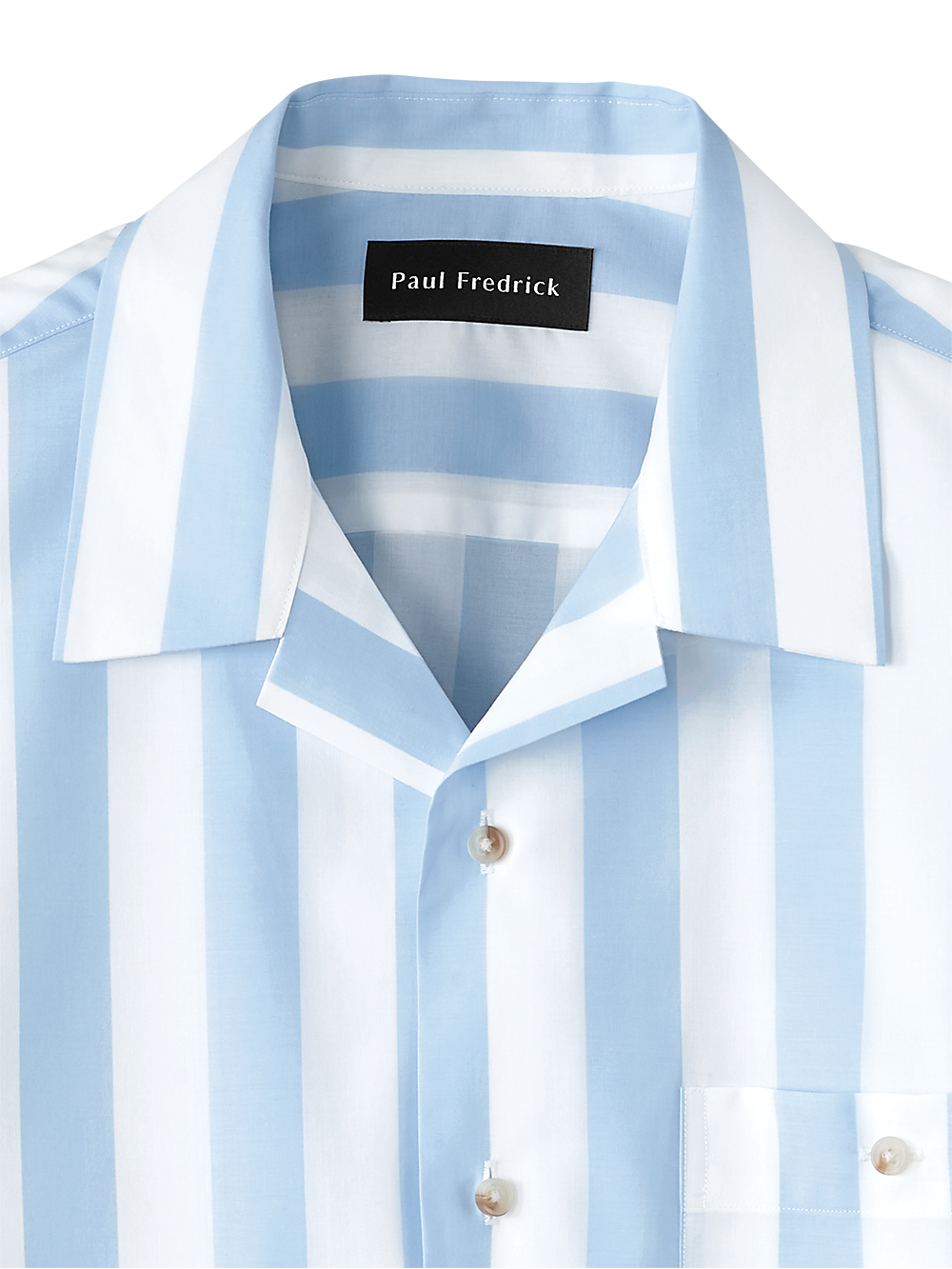 Alternate Image of Cotton Wide Stripe Casual Shirt-2