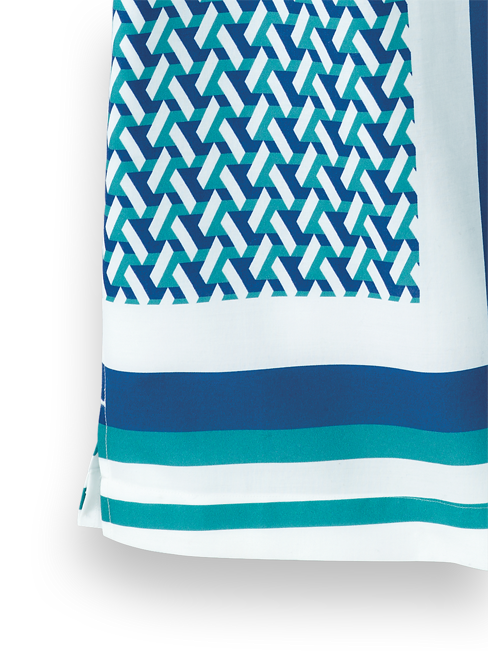 Alternate Image of Cotton Geometric Print Casual Shirt-3
