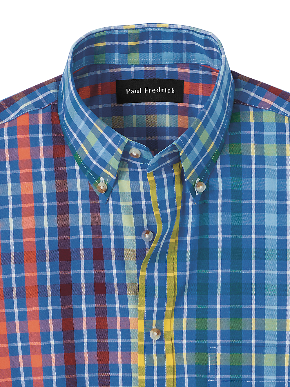 Alternate Image of Cotton Plaid Casual Shirt-1