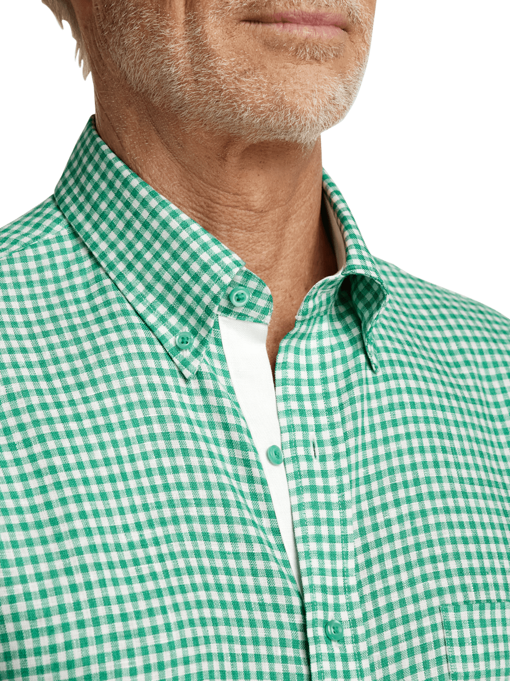 Alternate Image of Linen Gingham Check Casual Shirt-2
