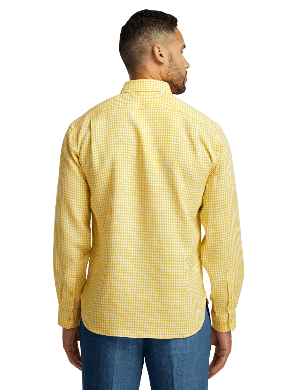 Alternate Image of Linen Gingham Check Casual Shirt-4
