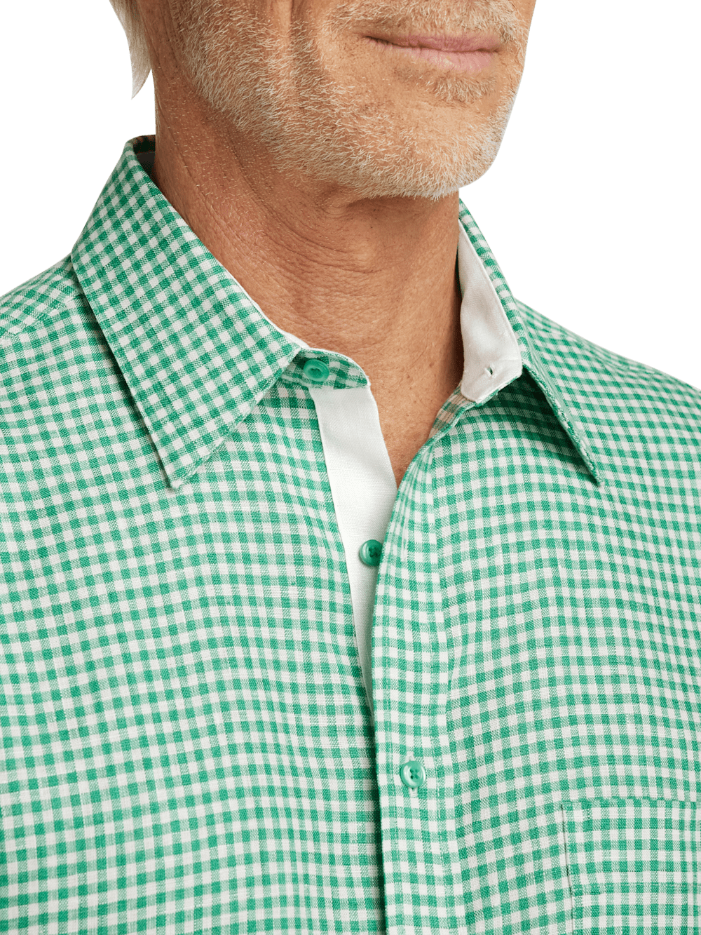 Alternate Image of Linen Gingham Check Casual Shirt-2