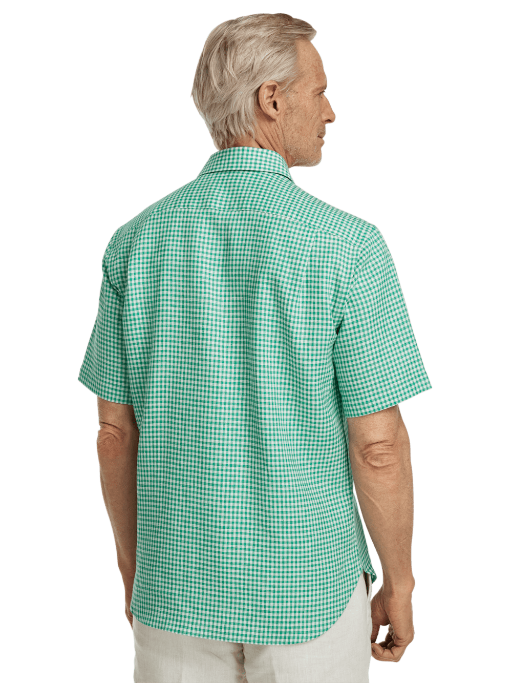 Alternate Image of Linen Gingham Check Casual Shirt-4