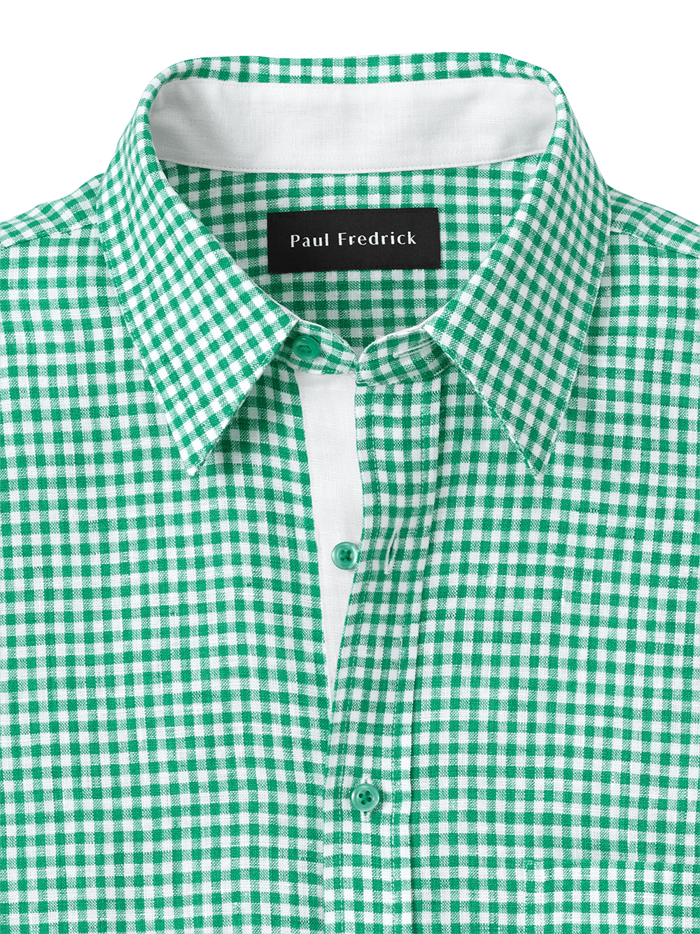 Alternate Image of Linen Gingham Check Casual Shirt-5