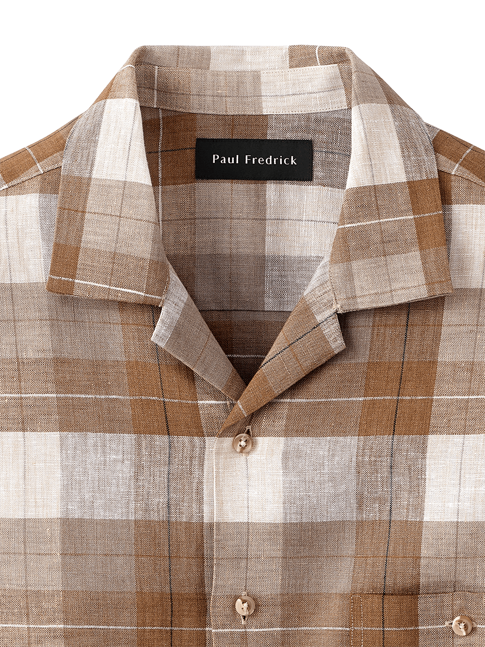 Alternate Image of Linen Plaid Casual Shirt-5
