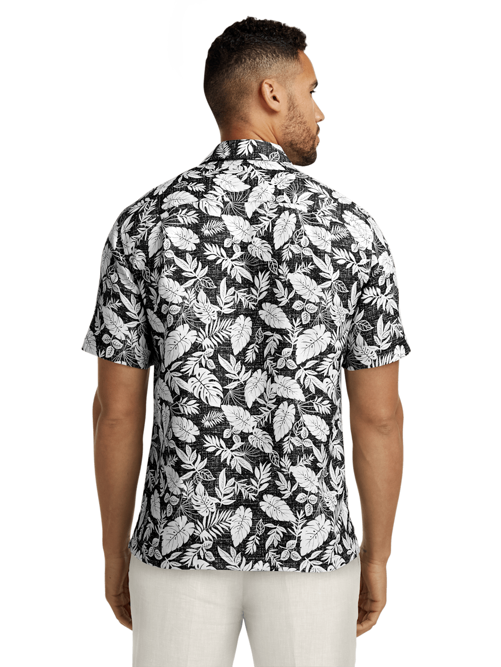 Alternate Image of Linen Botanical Print Casual Shirt-4