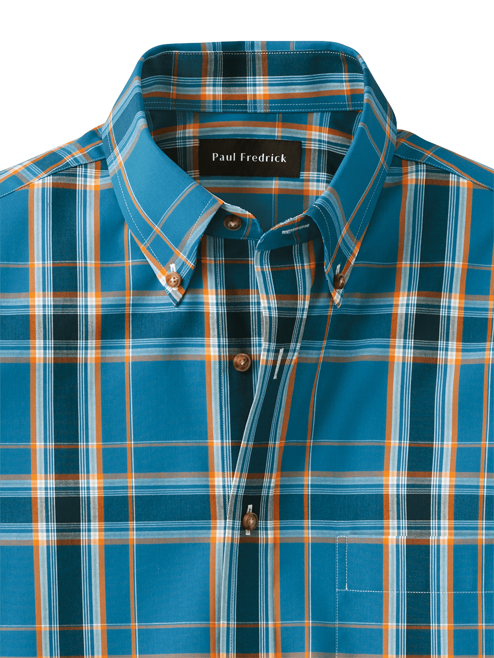 Alternate Image of Cotton Plaid Casual Shirt-1