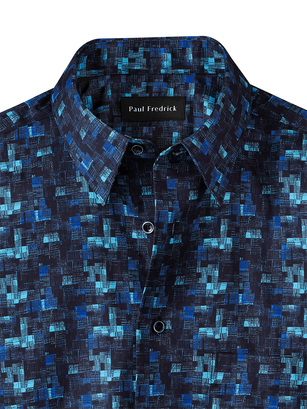 Alternate Image of Cotton Abstract Print Casual Shirt-1