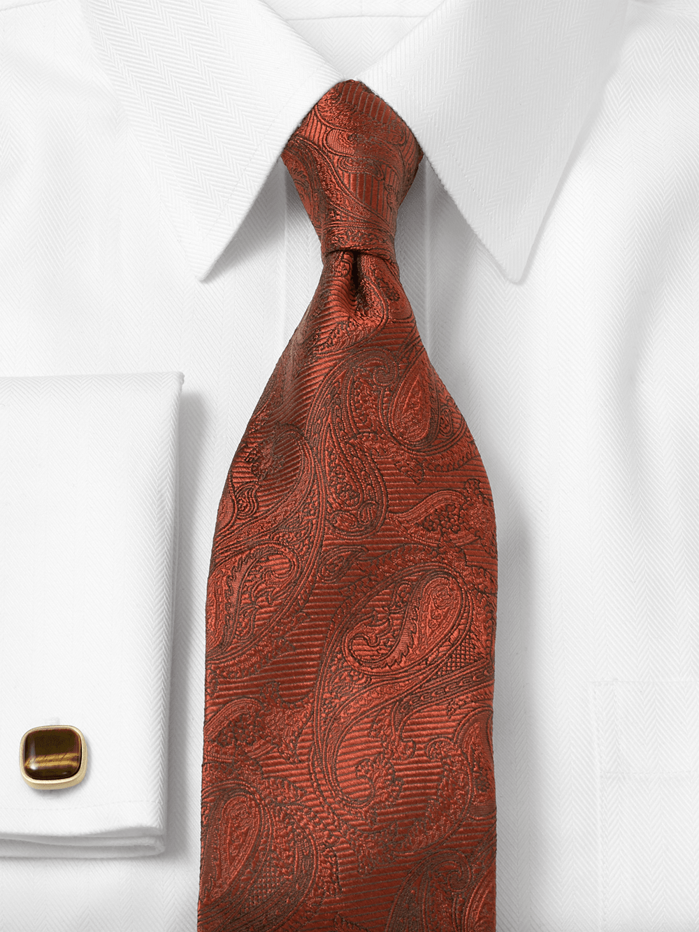 Alternate Image of Paisley Woven Silk Tie-1