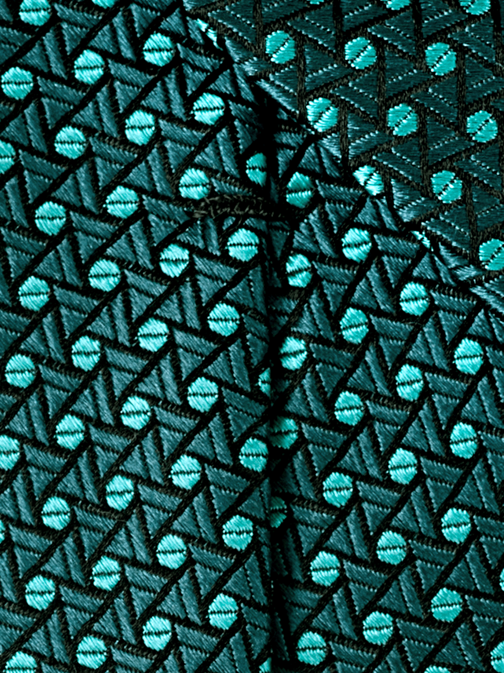 Alternate Image of Geometric Woven Silk Tie-3