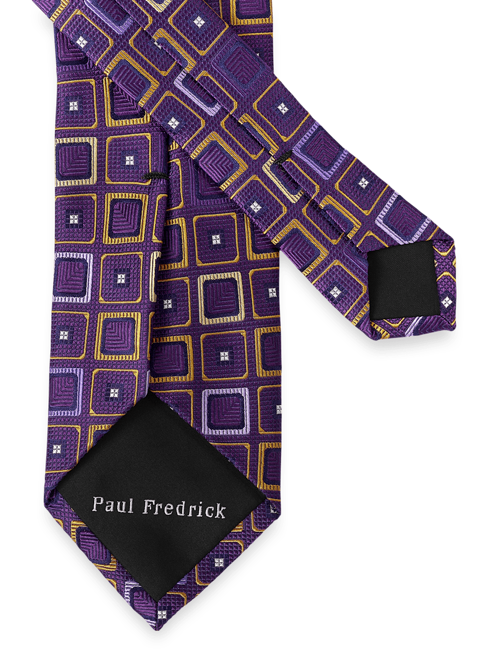 Alternate Image of Geometric Woven Silk Tie-2