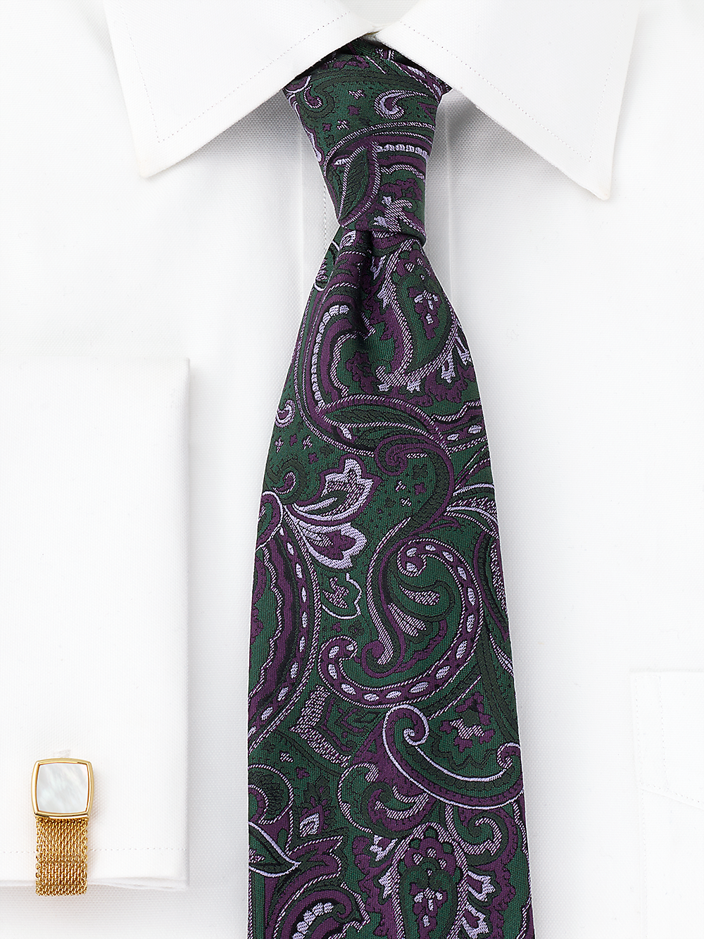 Alternate Image of Paisley Woven Silk Tie-1