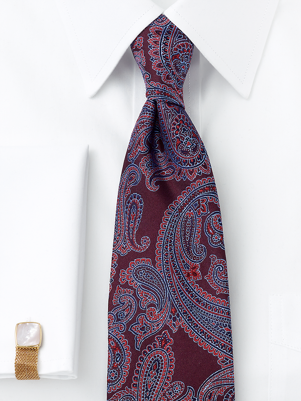 Alternate Image of Paisley Woven Silk Tie-1