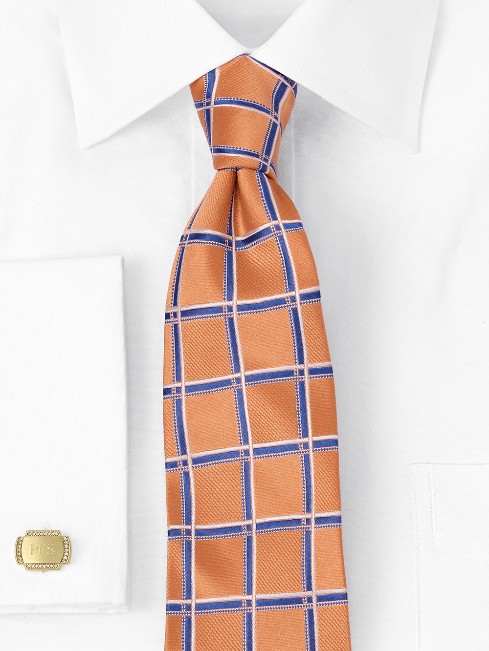 Alternate Image of Windowpane Woven Silk Tie-1