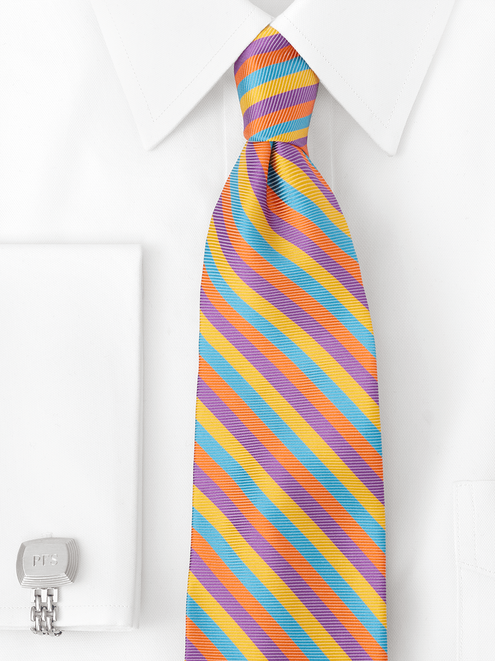 Alternate Image of Stripe Woven Silk Tie-1