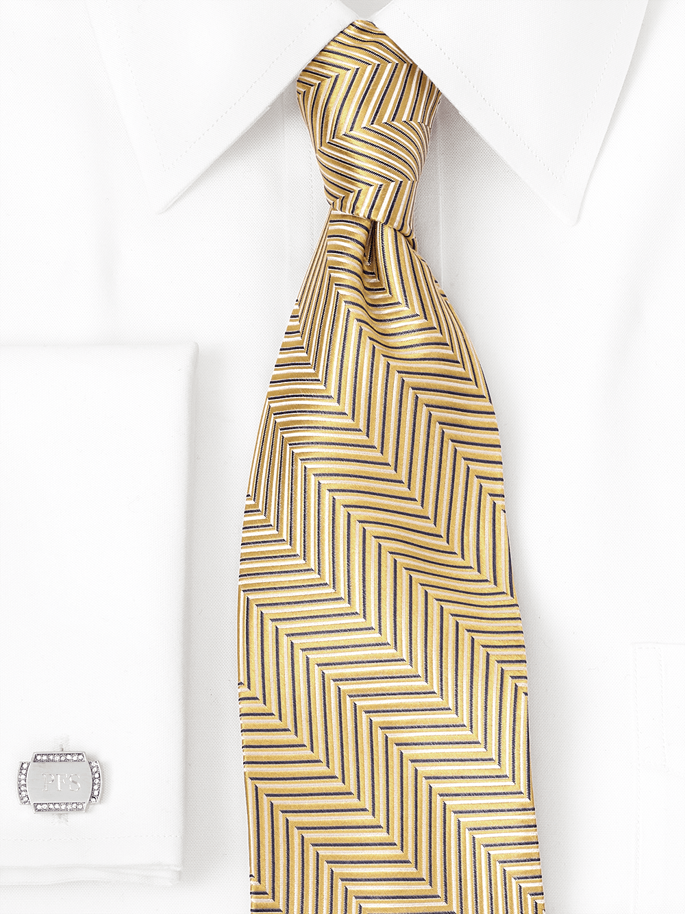 Alternate Image of Herringbone Woven Silk Tie-1