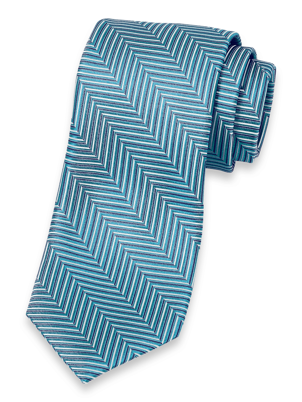 Product Image of Herringbone Woven Silk Tie-1