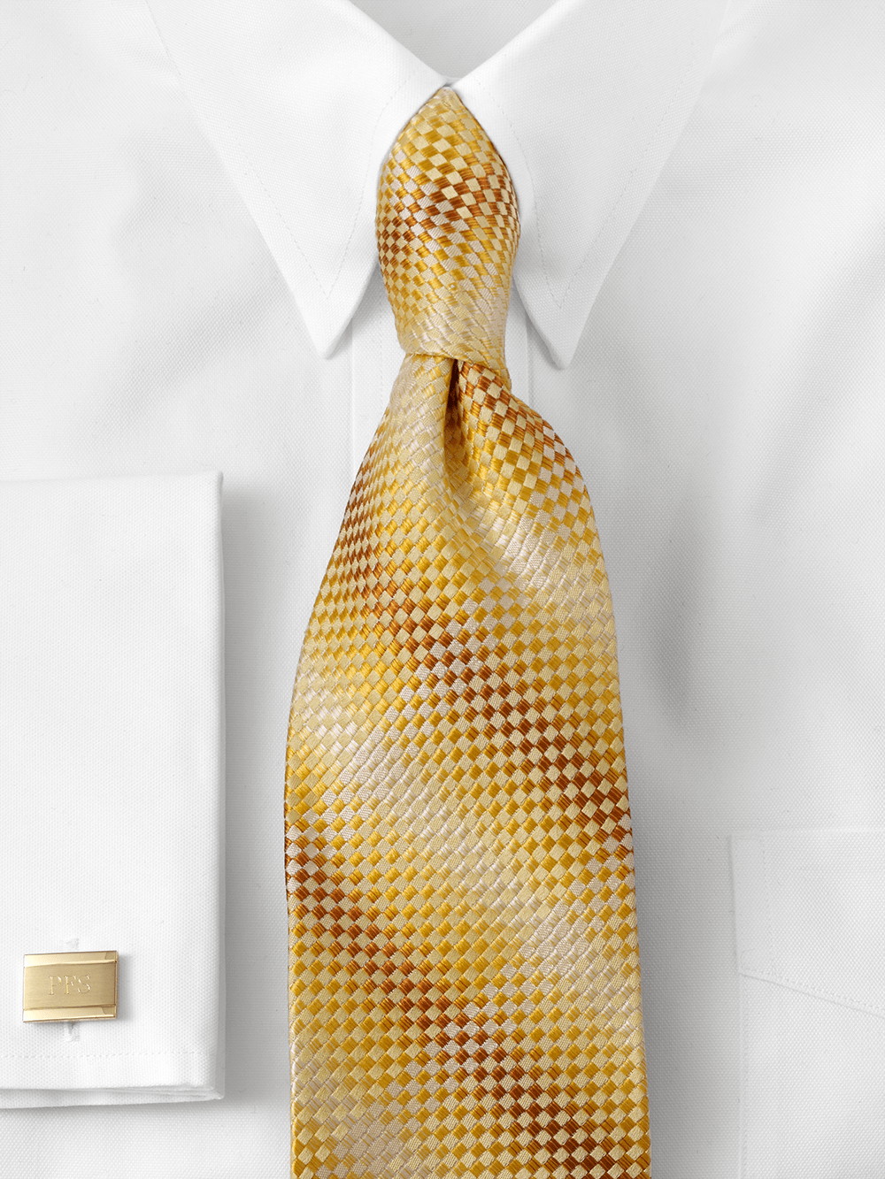 Alternate Image of Geometric Woven Silk Tie-1