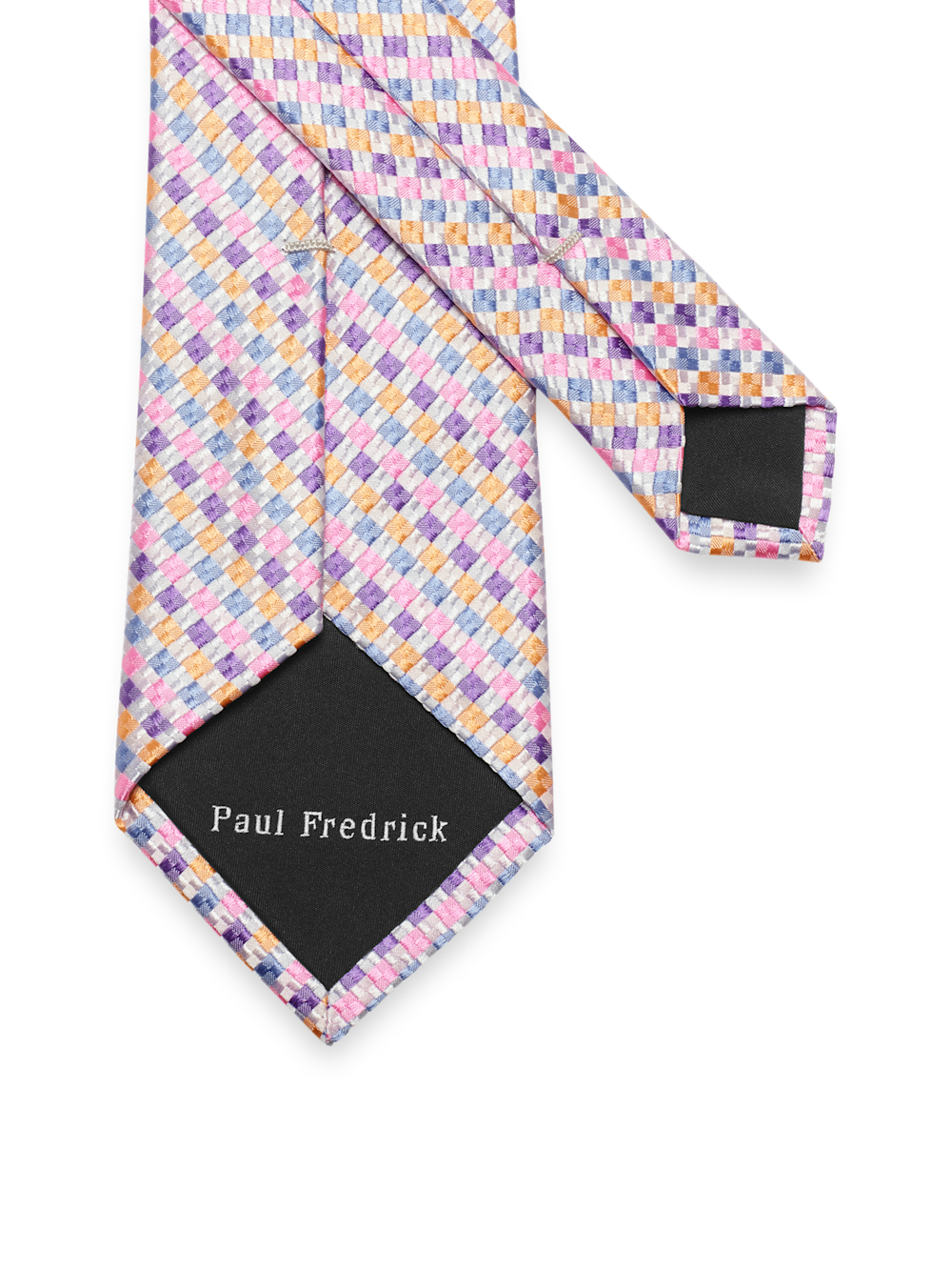 Alternate Image of Geometric Woven Silk Tie-2