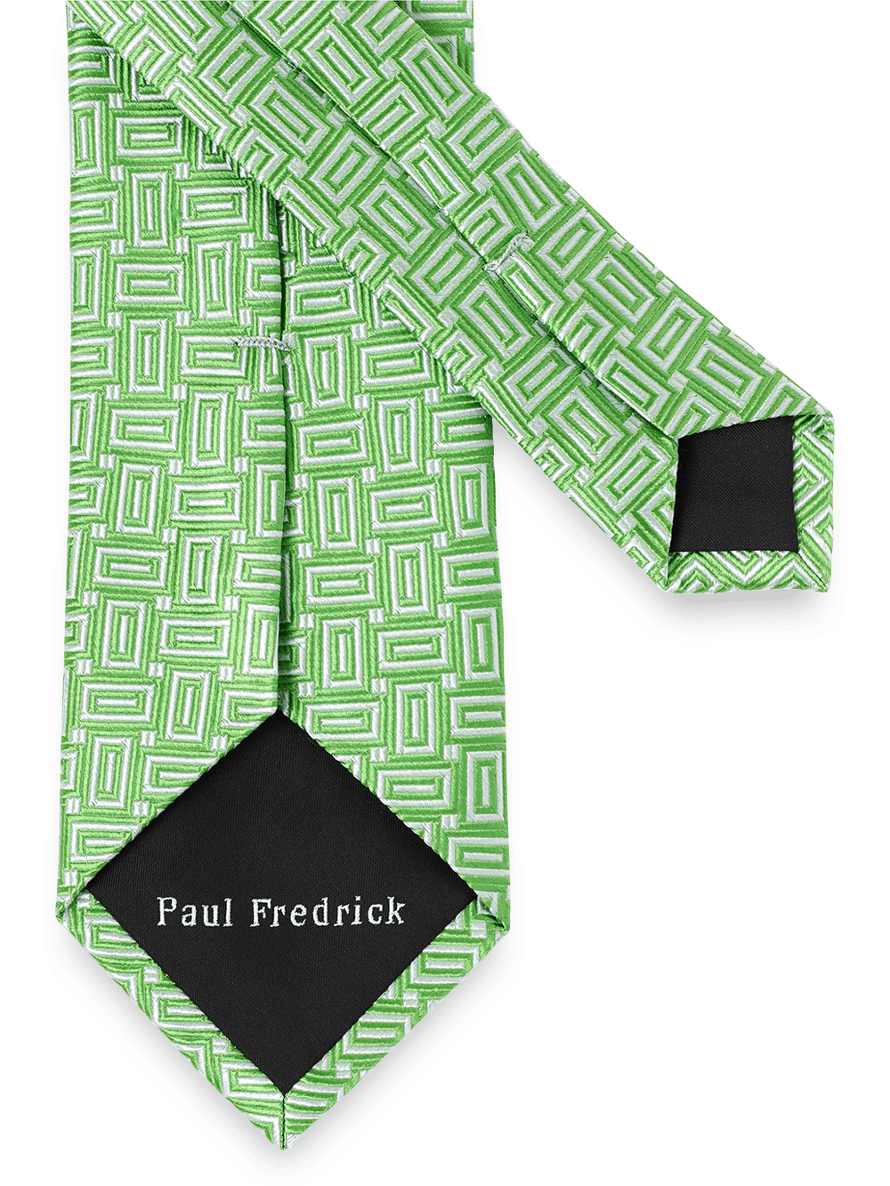 Alternate Image of Geometric Woven Silk Tie-2