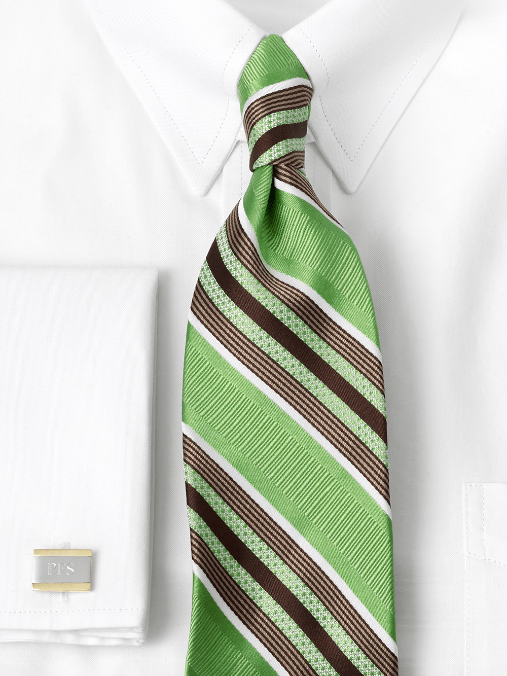 Alternate Image of Stripe Woven Silk Tie-1
