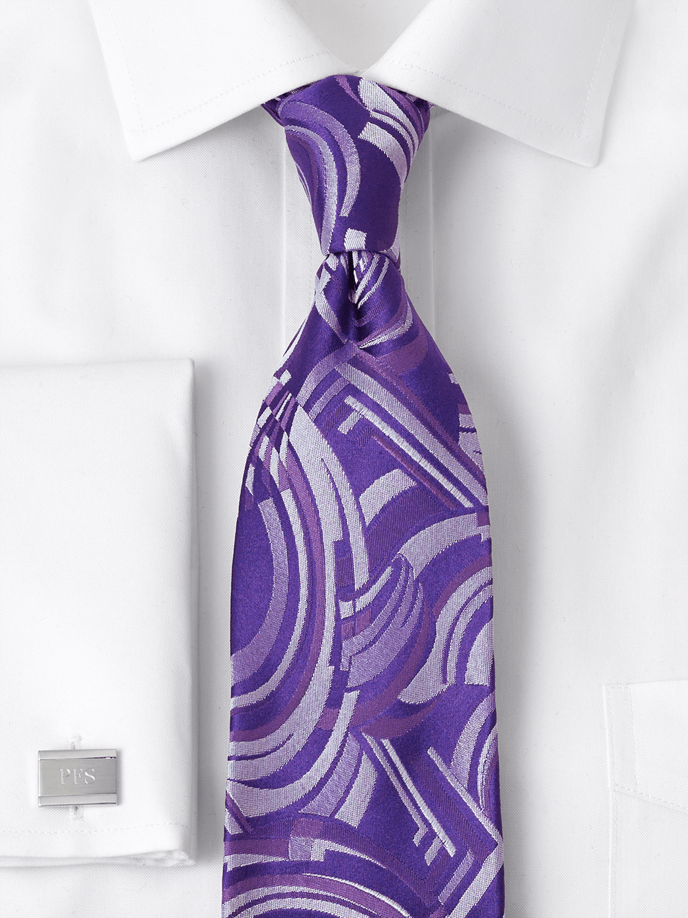 Alternate Image of Abstract Woven Silk Tie-1