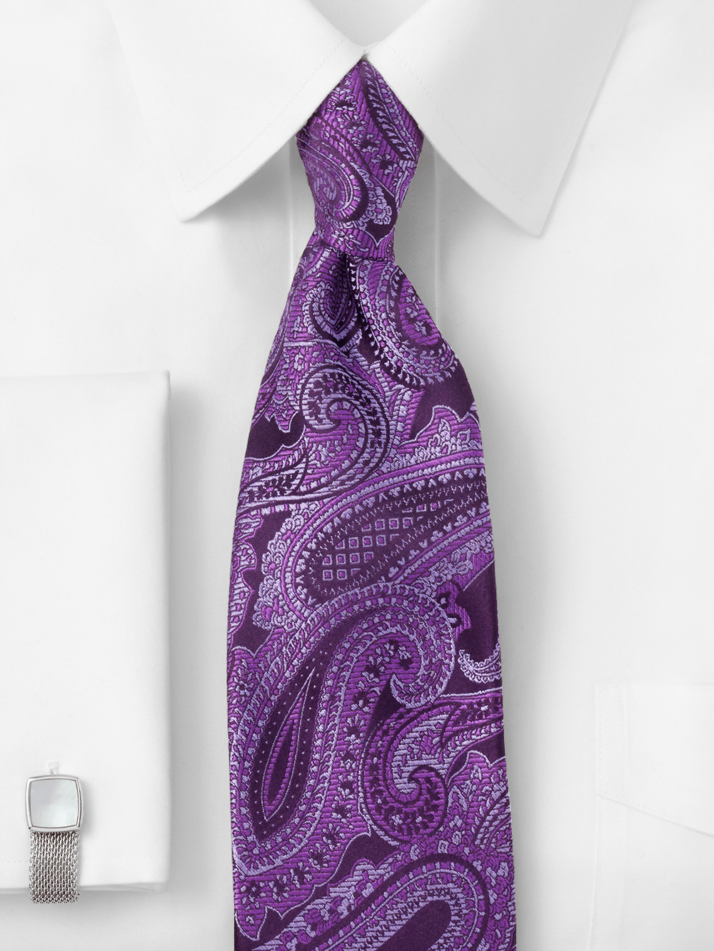 Alternate Image of Paisley Woven Silk Tie-1