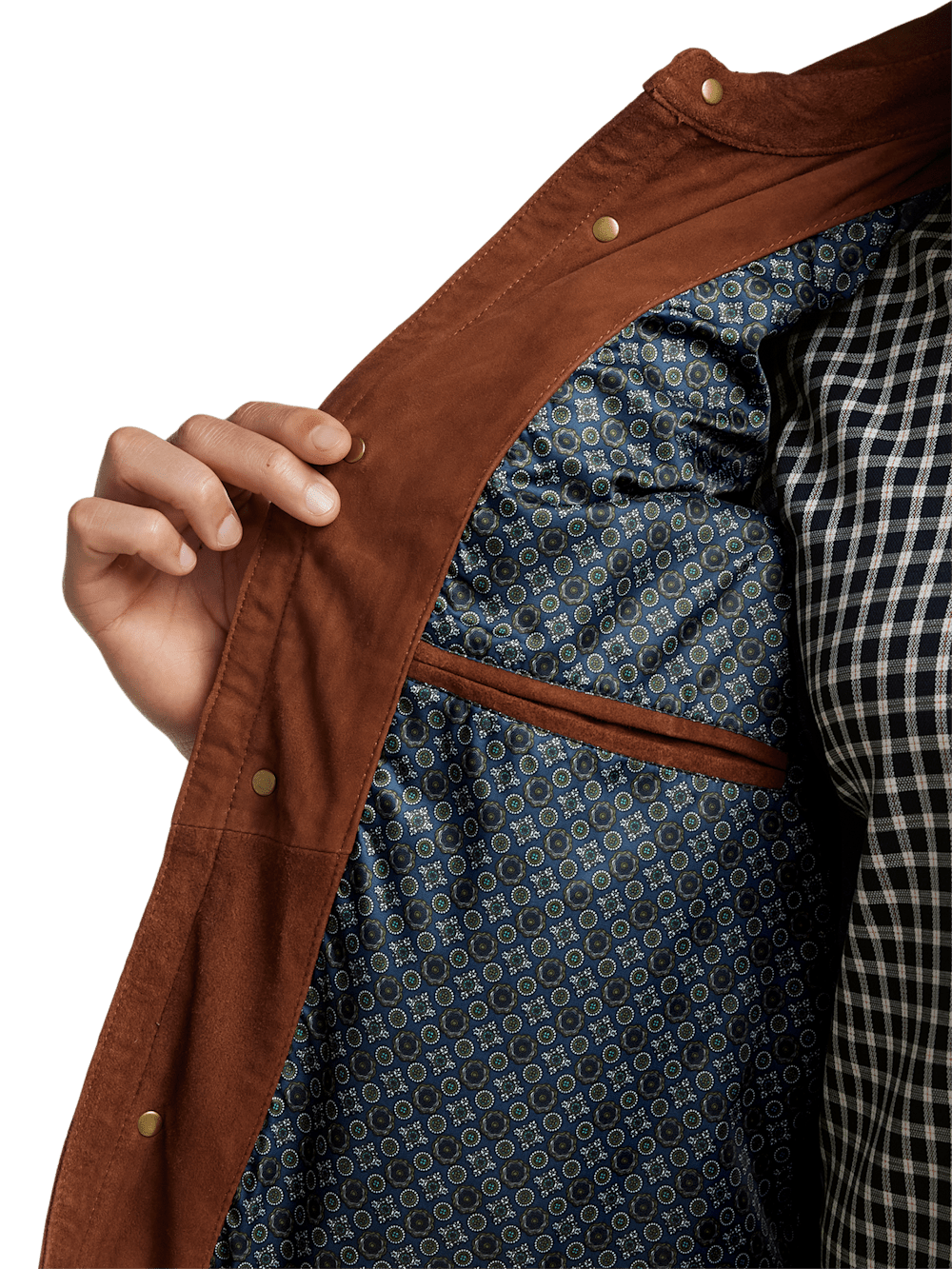 Alternate Image of Suede Bomber Jacket-3