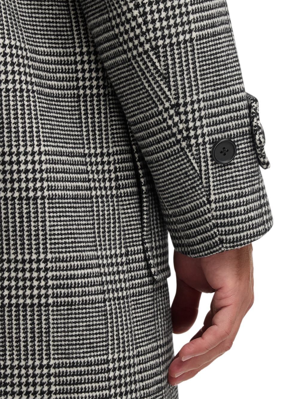 Alternate Image of Wool Blend Plaid Double Breasted Topcoat-3