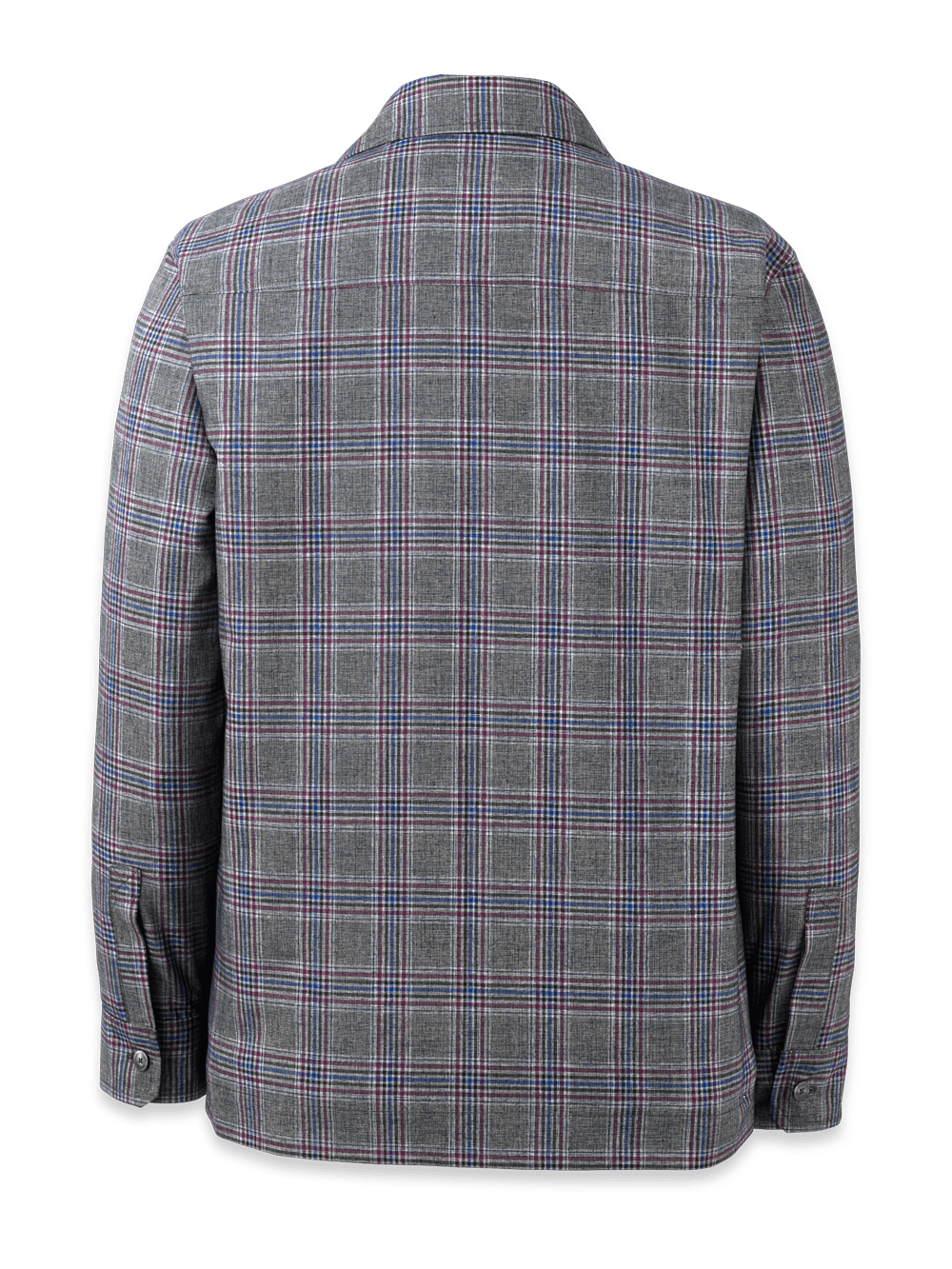 Alternate Image of Microfiber Plaid Shirt Jacket-4