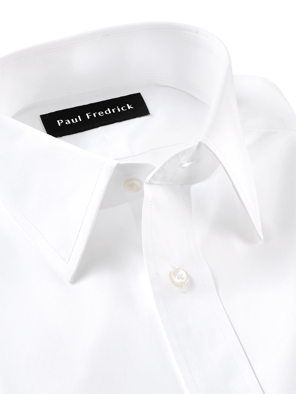 Alternate Image of Pure Cotton Broadcloth Solid Color Straight Collar Dress Shirt-2