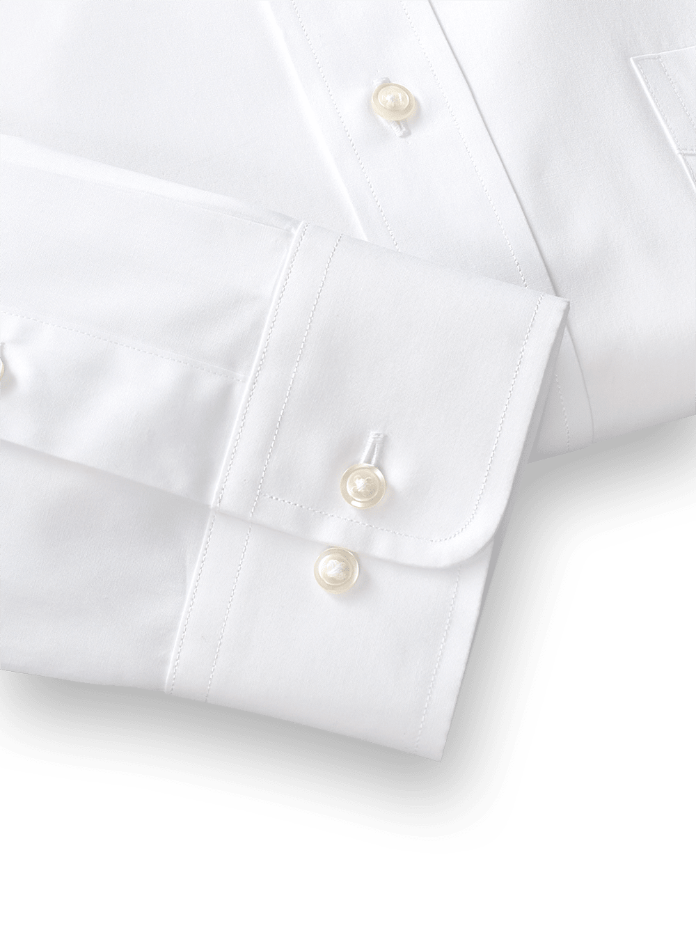 Alternate Image of Pure Cotton Broadcloth Solid Color Straight Collar Dress Shirt-3