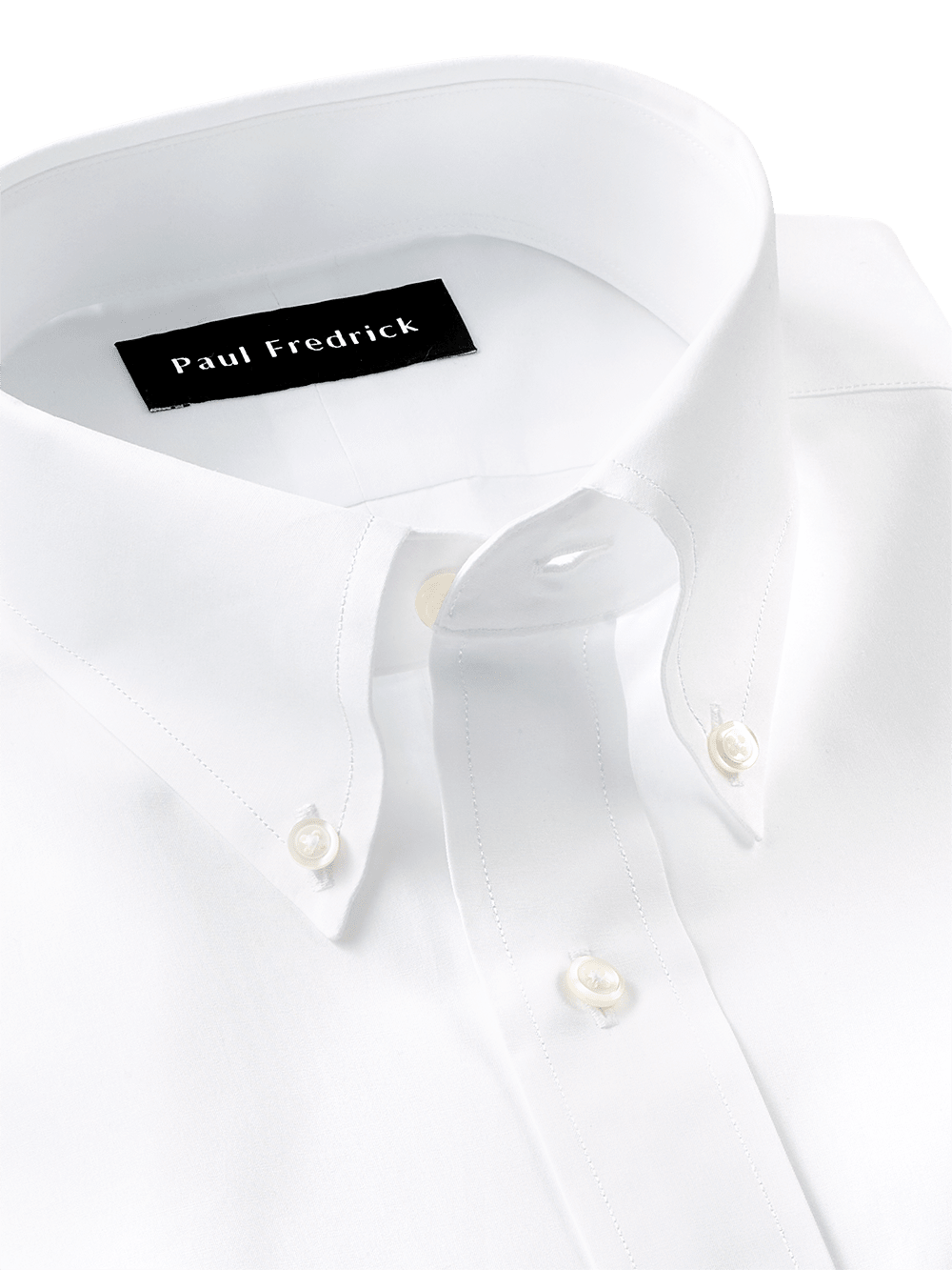 Alternate Image of Pure Cotton Broadcloth Solid Color Button Down Collar Dress Shirt-2