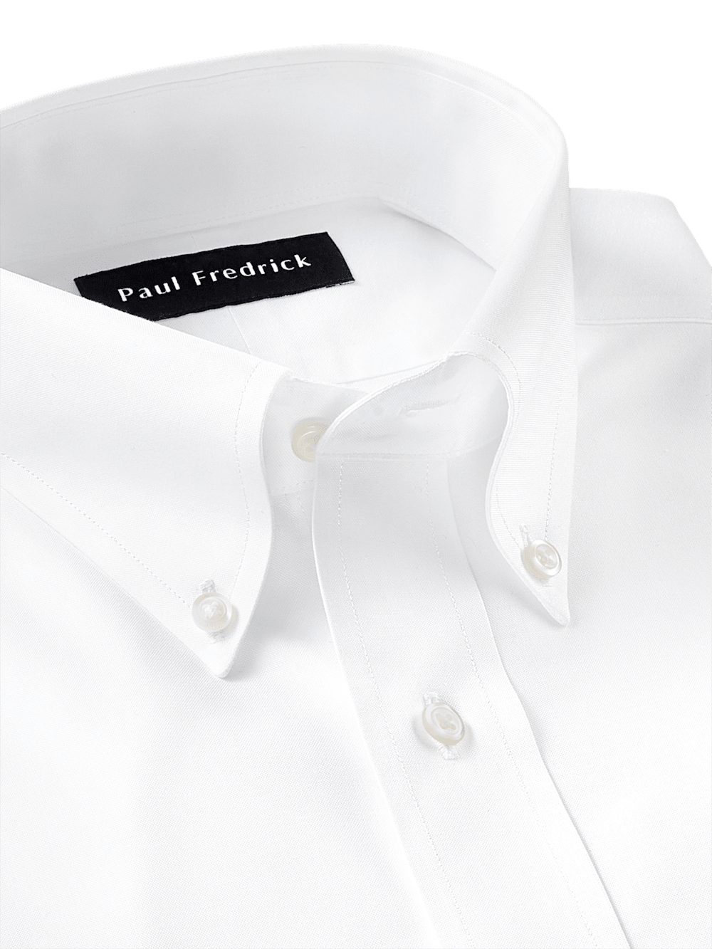 Alternate Image of Non-iron Cotton Pinpoint Solid Button Down Collar Dress Shirt-6