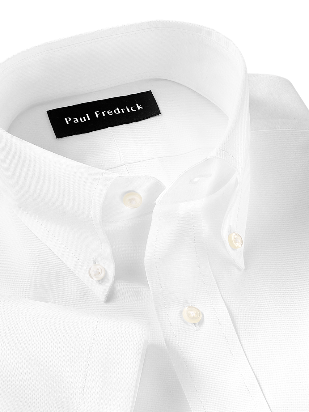 Alternate Image of Non-iron Cotton Pinpoint Solid Button Down Collar Short Sleeve Dress Shirt-6