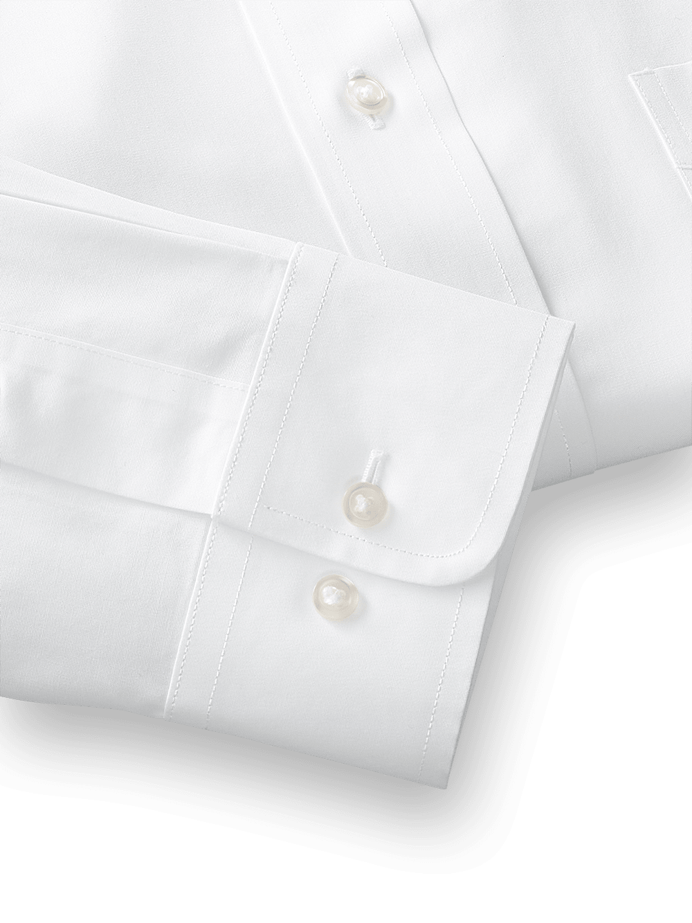 Alternate Image of Supima Non-iron Cotton Solid Color Straight Collar Dress Shirt-3