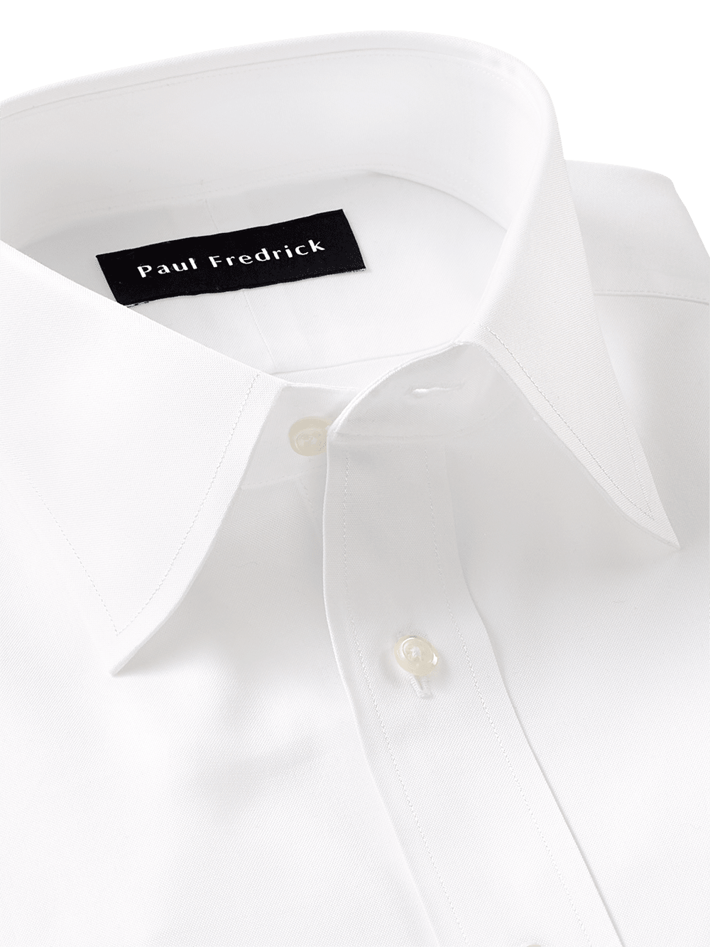 Alternate Image of Pure Cotton Pinpoint Solid Color Varsity Spread Collar Dress Shirt-2