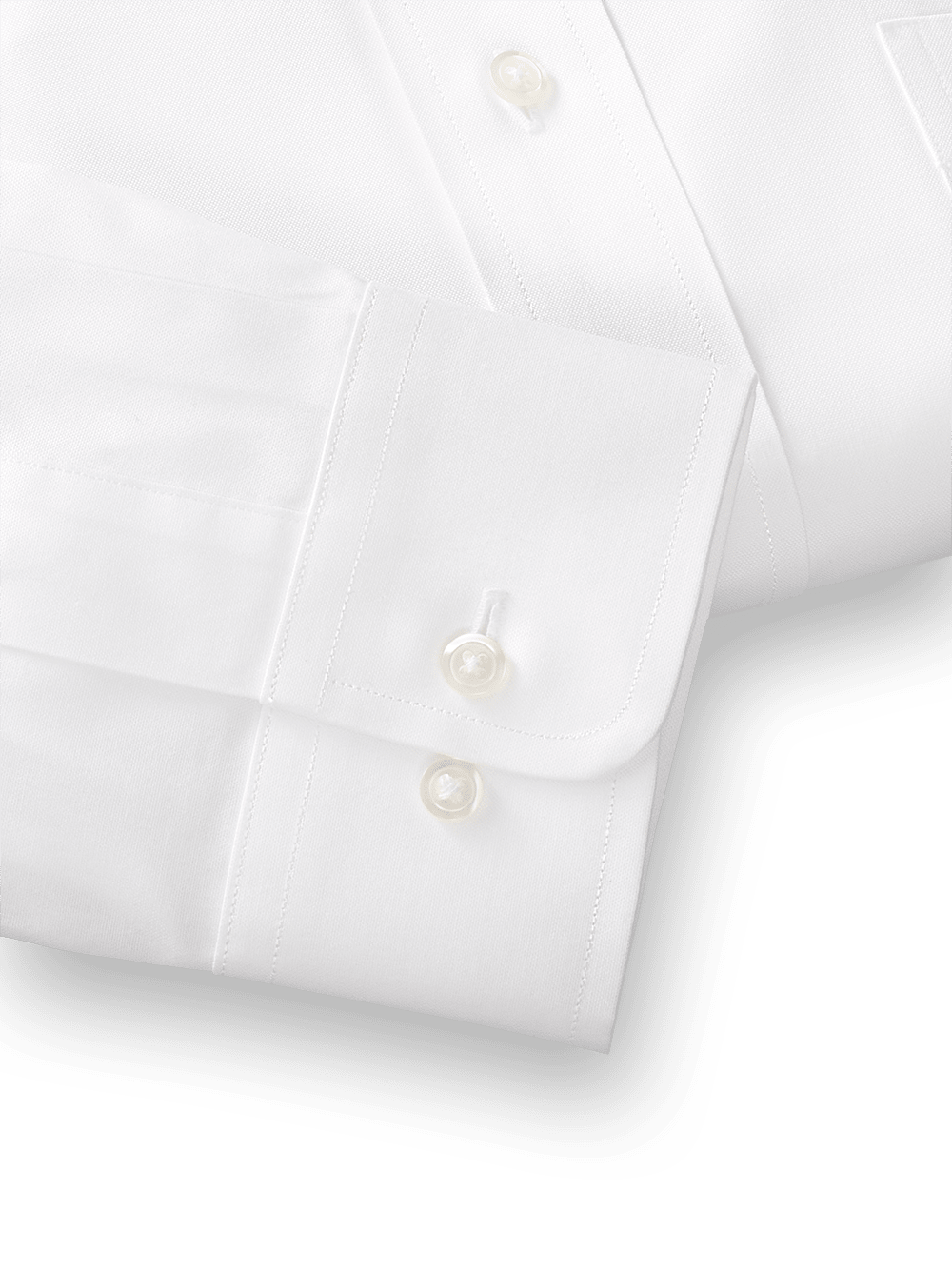 Alternate Image of Pure Cotton Pinpoint Solid Color Varsity Spread Collar Dress Shirt-3