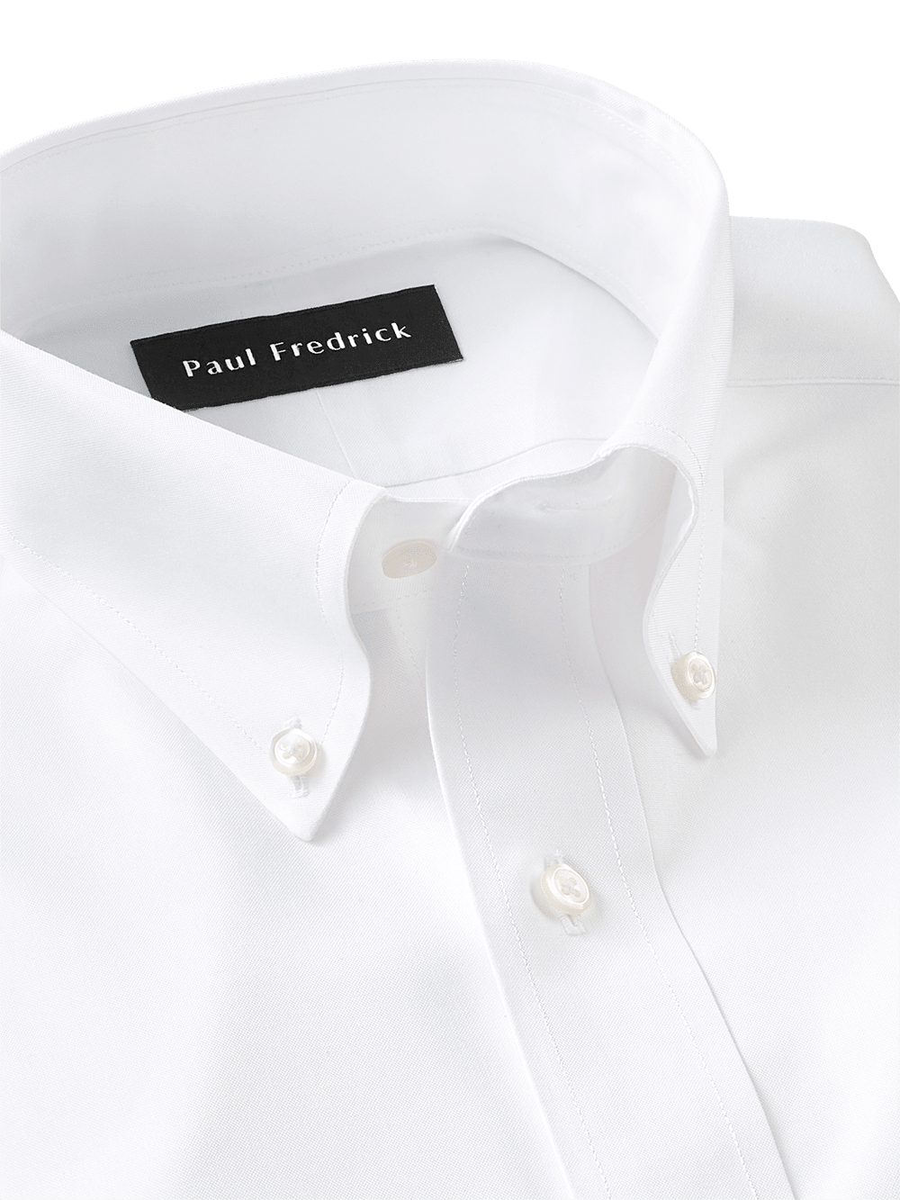 Alternate Image of Impeccable Non-iron Cotton Pinpoint Solid Color Button Down Collar Dress Shirt-2