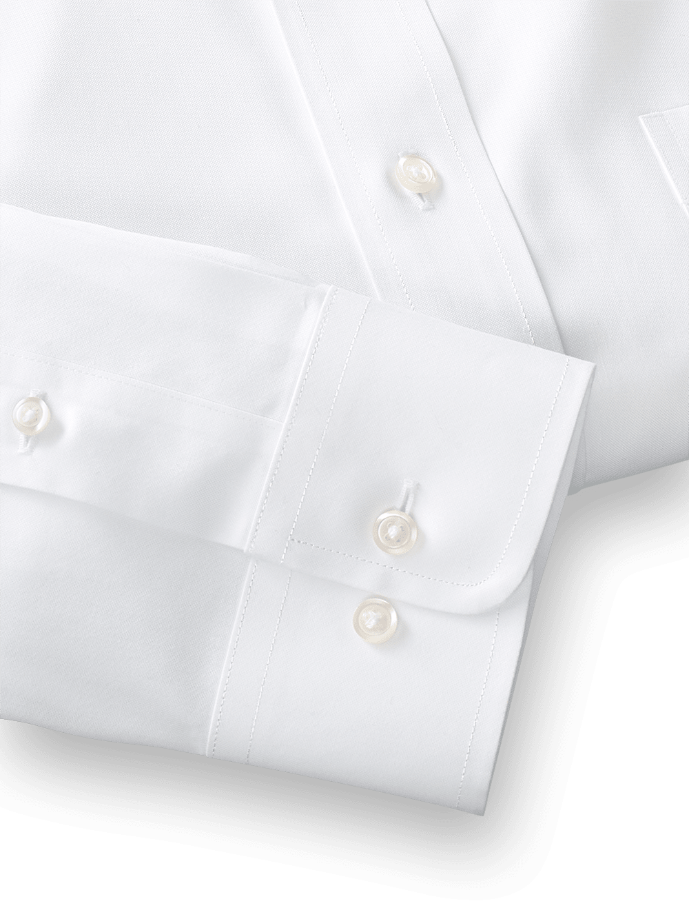 Alternate Image of Impeccable Non-iron Cotton Pinpoint Solid Color Button Down Collar Dress Shirt-3