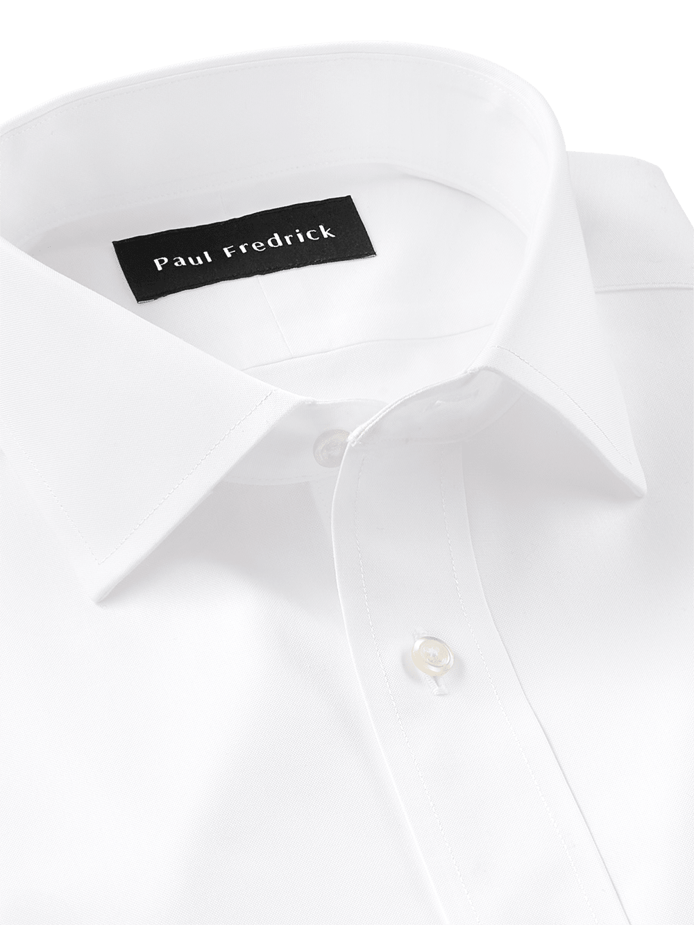 Alternate Image of Impeccable Non-iron Cotton Pinpoint Solid Color Spread Collar Dress Shirt-2