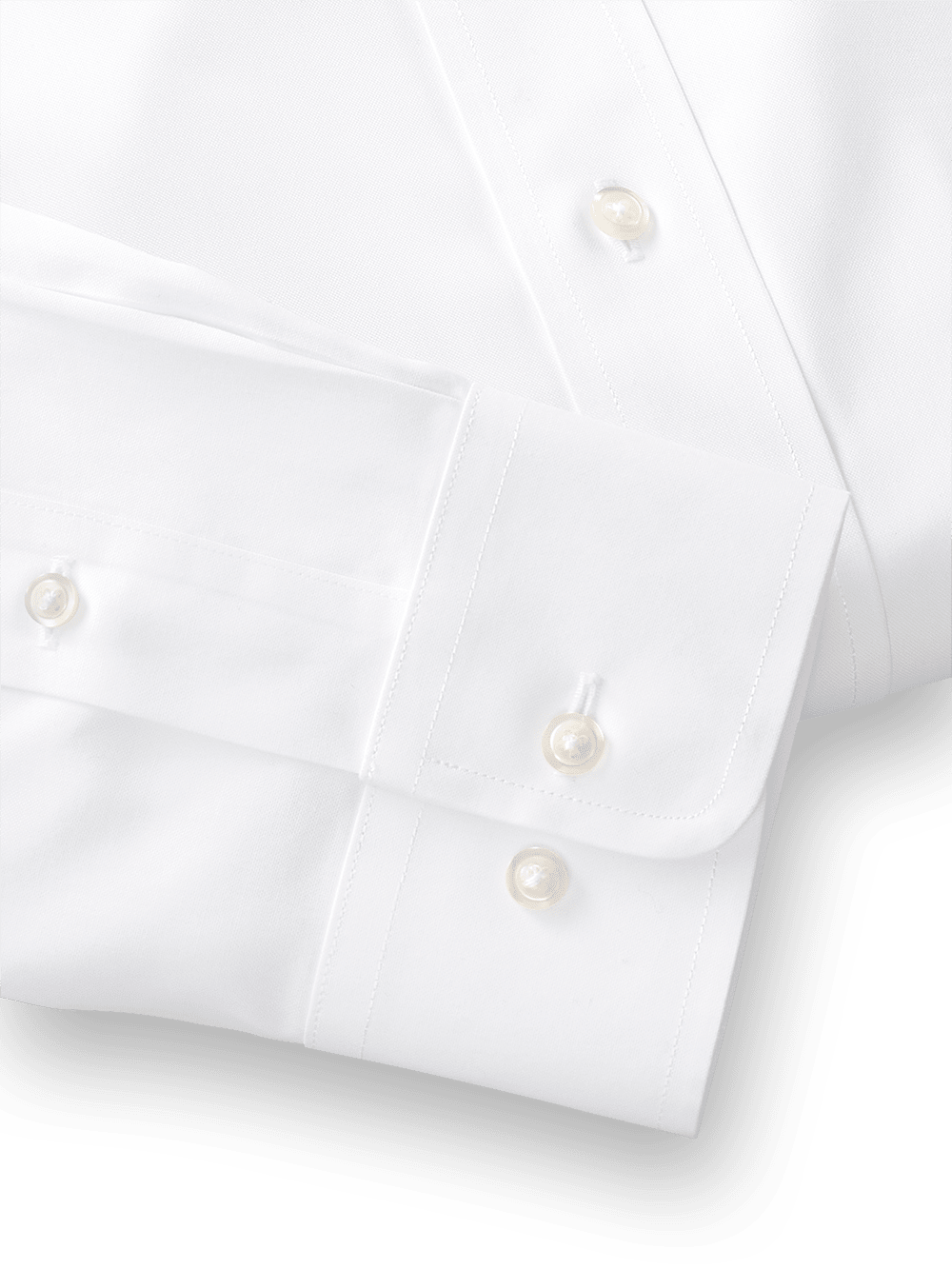 Alternate Image of Impeccable Non-iron Cotton Pinpoint Solid Color Spread Collar Dress Shirt-3