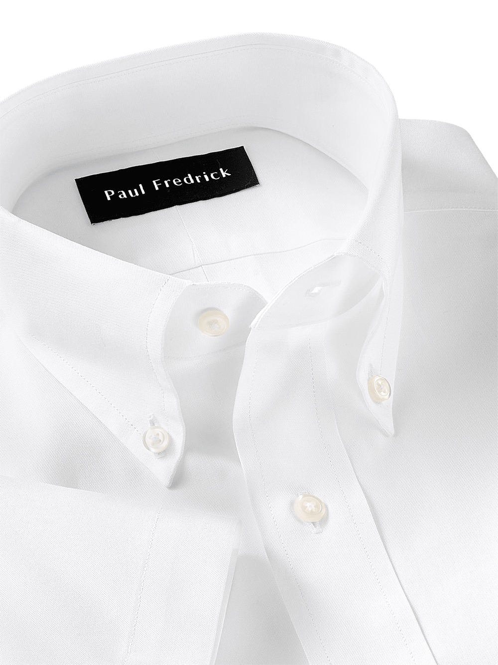 Alternate Image of Pure Cotton Pinpoint Solid Color Button Down Collar Short Sleeve Dress Shirt-2