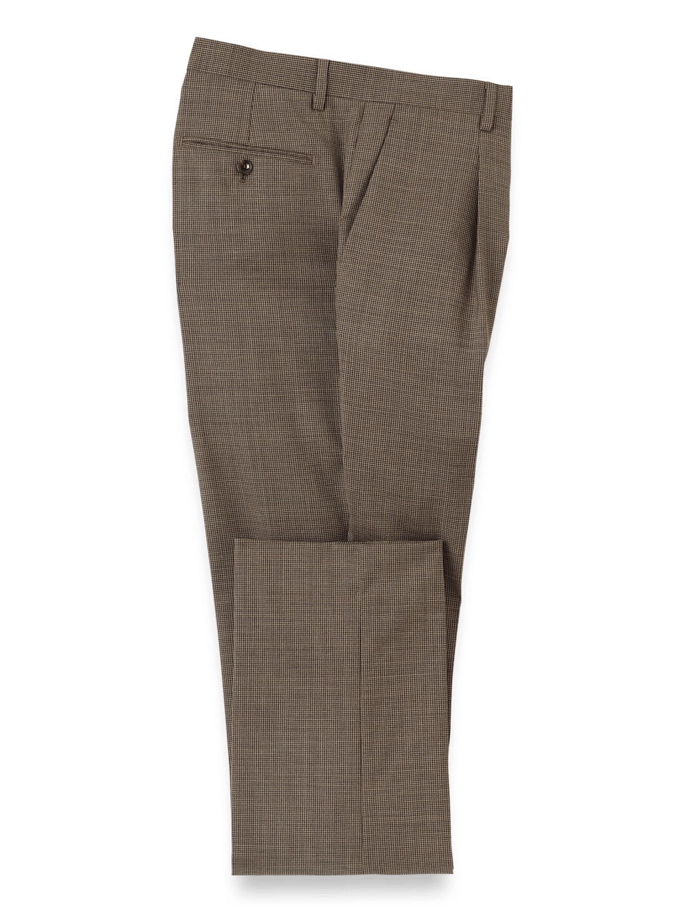 Alternate Image of Wool Stretch Micro Check Single Breasted Peak Lapel Suit-8