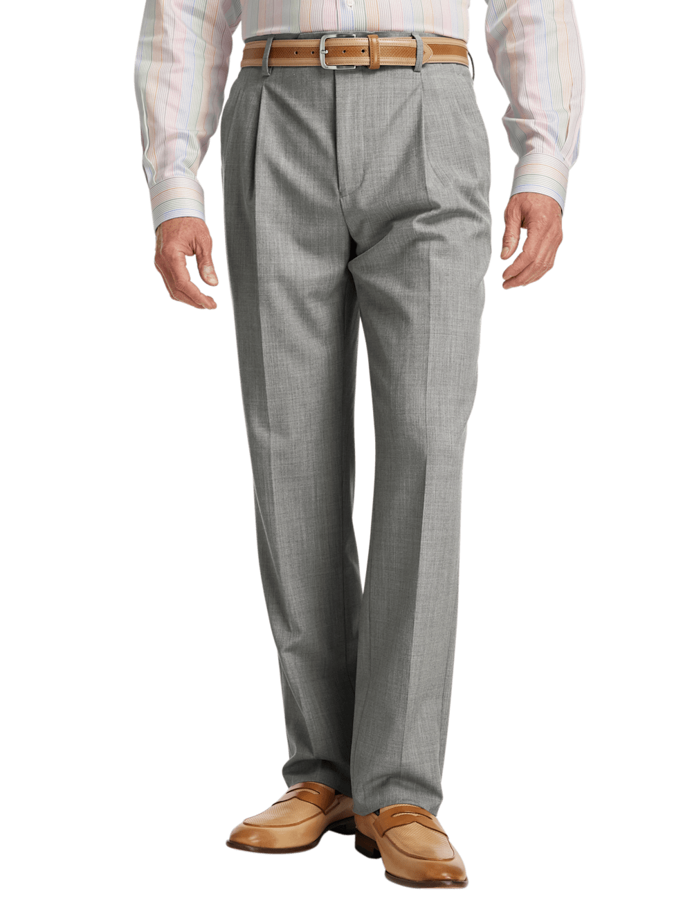 Alternate Image of Wool Stretch Bengaline Single Breasted Peak Lapel Suit-7