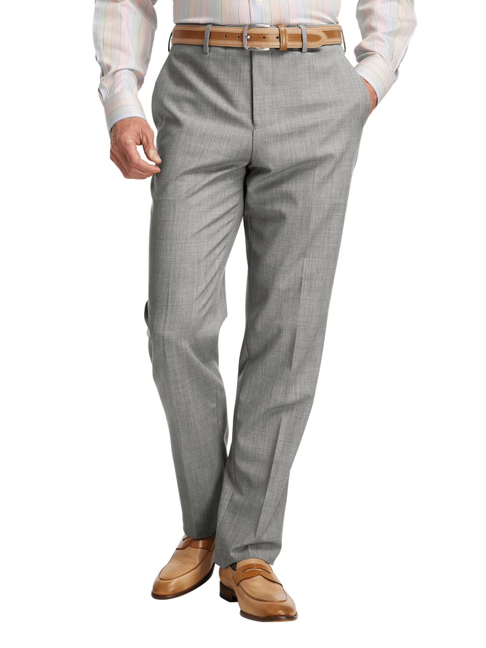 Alternate Image of Wool Stretch Bengaline Single Breasted Peak Lapel Suit-8