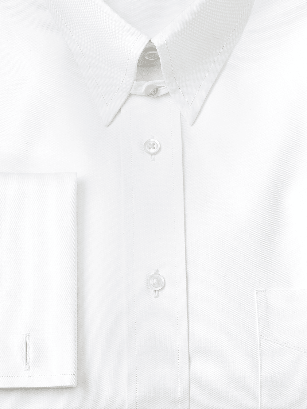 Alternate Image of Superfine Egyptian Cotton Solid Color Button Tab Collar French Cuff Dress Shirt-2