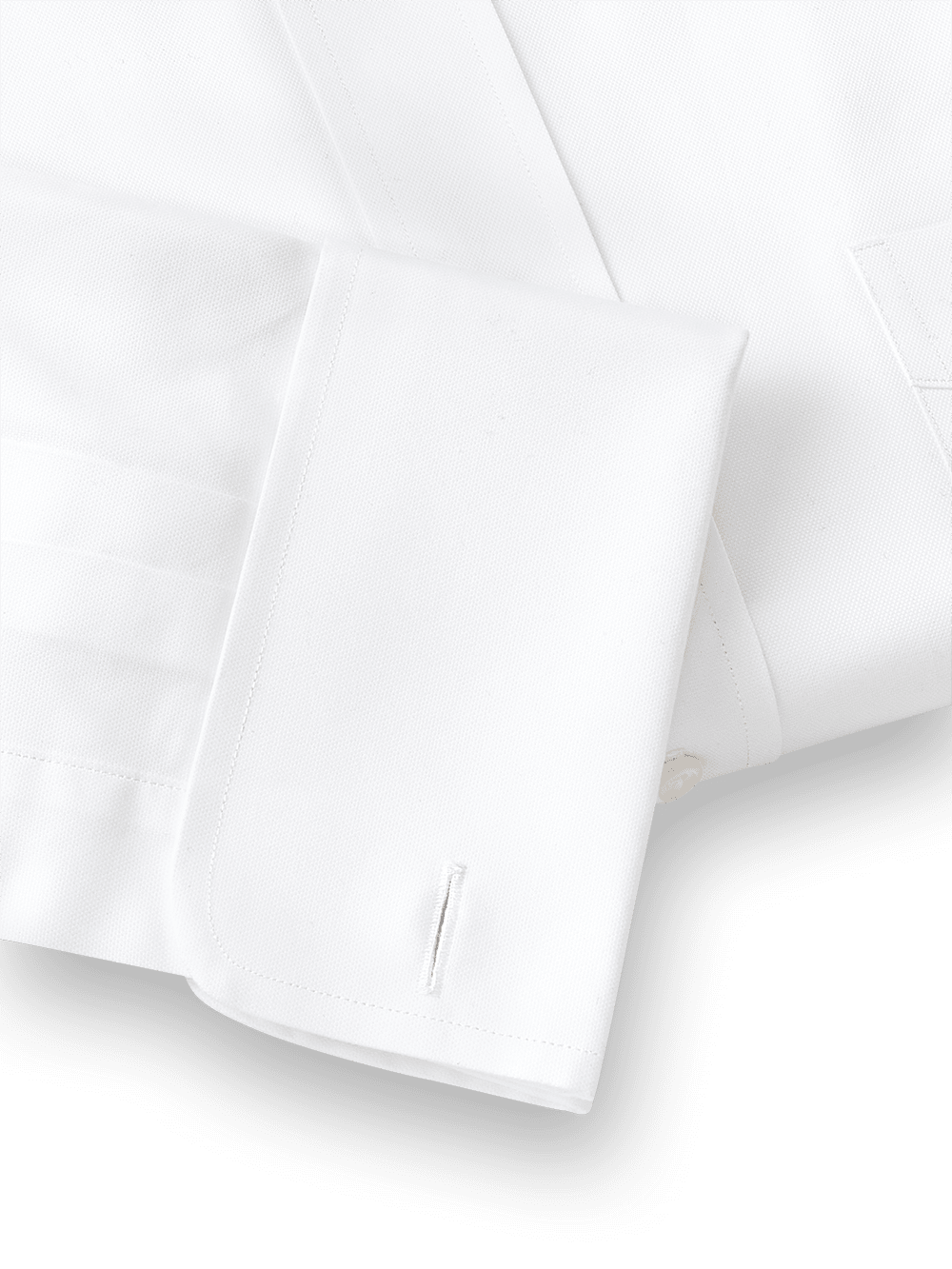 Alternate Image of Superfine Egyptian Cotton Solid Color Button Tab Collar French Cuff Dress Shirt-4