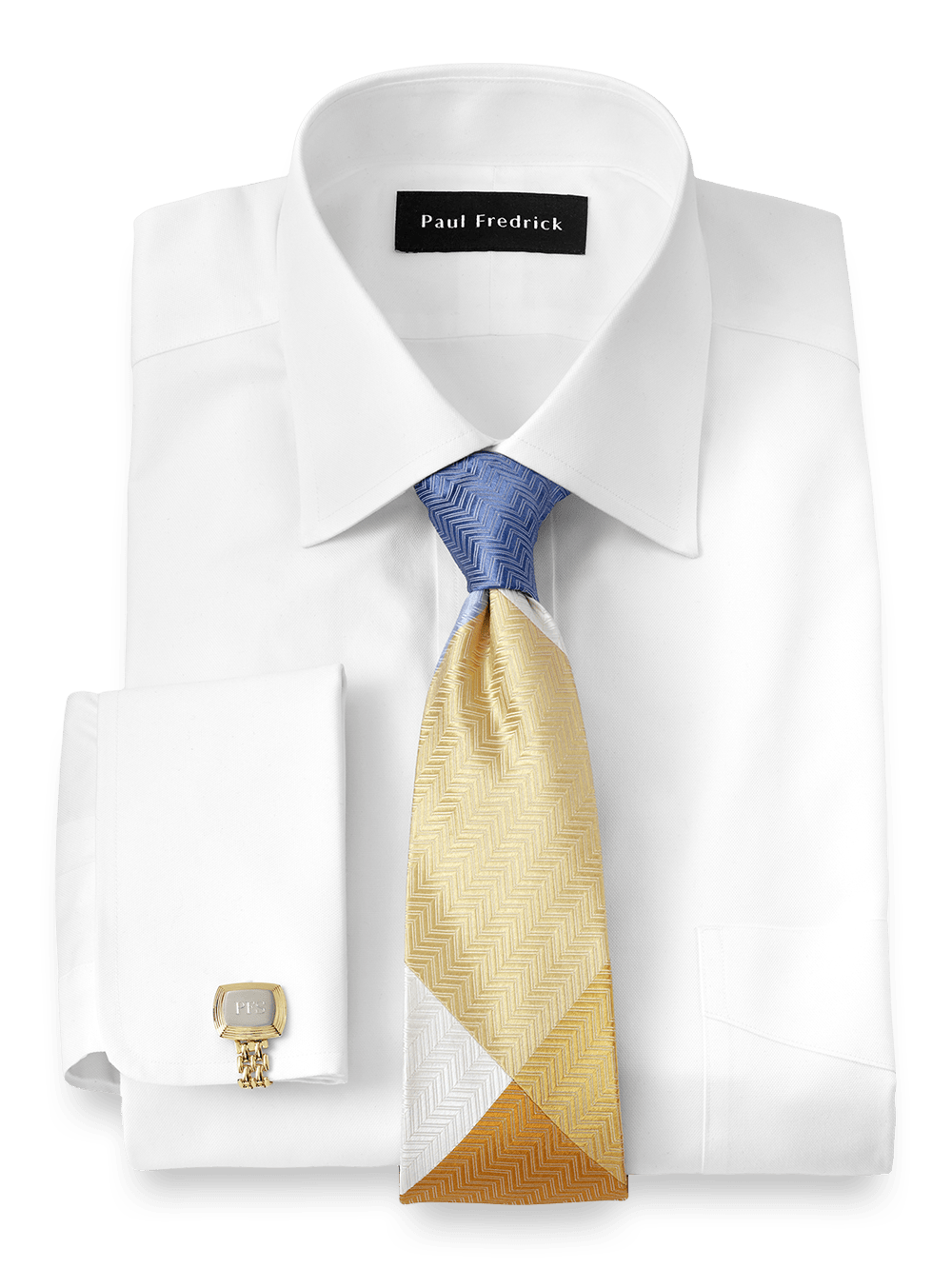 Alternate Image of Superfine Egyptian Cotton Solid Color Spread Collar French Cuff Dress Shirt-1