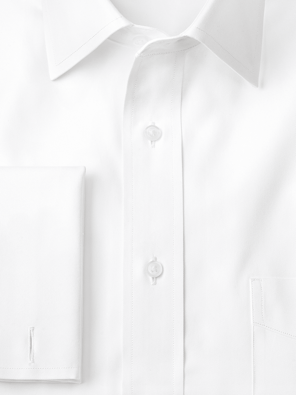 Alternate Image of Superfine Egyptian Cotton Solid Color Spread Collar French Cuff Dress Shirt-2